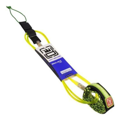 Leash Wet Dremas Moulded Line Force One 6' 6  X 7mm Verde 1