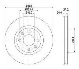 Kit Discos + Pastillas Freno Citroen C3 Aircros Picasso C4 1