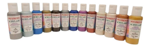 Acrílico Profesional Eureka Acrylart 60cc Iridiscentes X 03 0