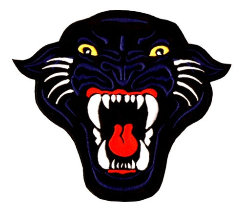 Parche Bordado Cabeza Pantera Grande Espalda Motoquero Adr 0