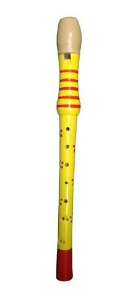 Flauta De Madera De 32cm De Largo.  Instrumento Infantil 0