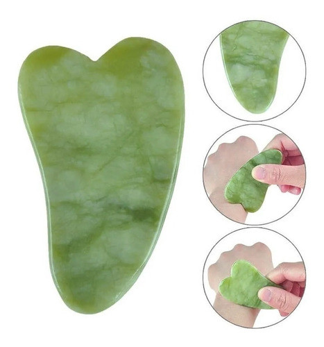 Piedra Gua Sha Jade Masajeador/facial/corporal/tonificante 0