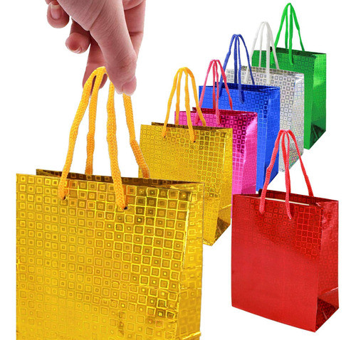 Bolsa De Regalo Pack X 48 Bolsas Lisa Brillosa  - El Regalón 0