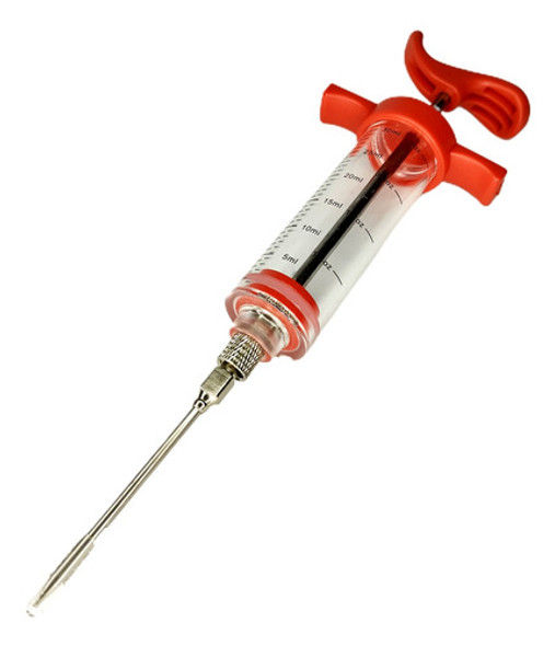 Jeringa Gastronómica Aguja Acero Cocina Para Inyectar Carne 0