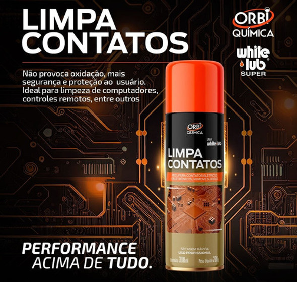 Caixa C/ 6 Orbi Limpa Contatos Eletronicos 300ml/209g 1