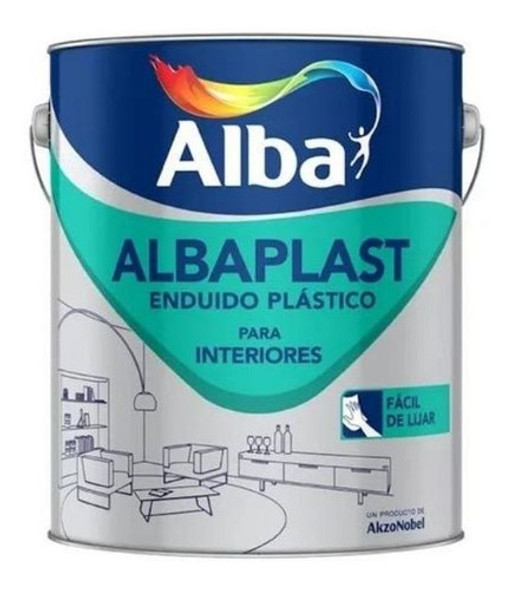 Albaplast Enduido Plástico Interior Fácil Lijar 4 Lts - Rex 0