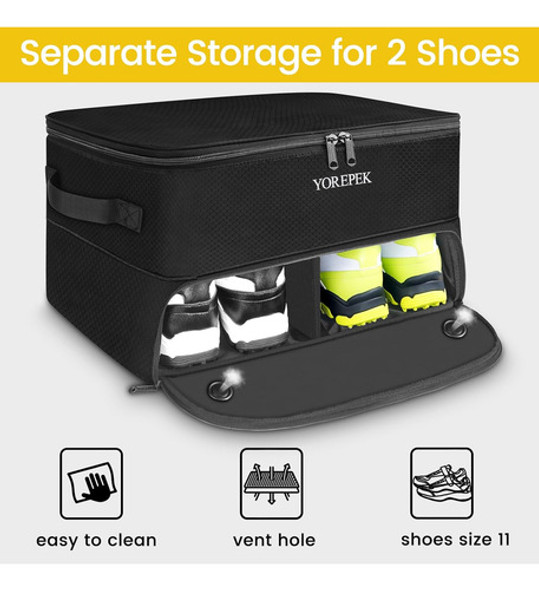 Organizador De Golf Con 2 Compartimentos Ventilados Para 2 P 1