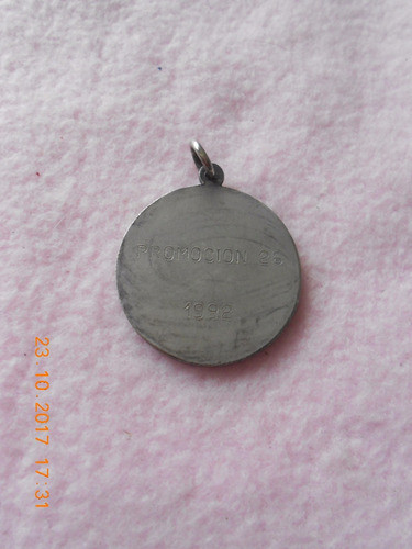 Medalla Escuela Bernardino Rivadavia E.e.m. N° 2 Prom,1992 1