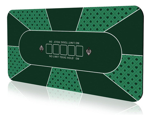 Tapete De Póker Portátil Para 8 Jugadores, 178x89cm 0