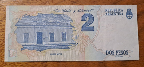 Argentina Bottero N 3017 Billete 2 Pesos Convertibles 1995 1