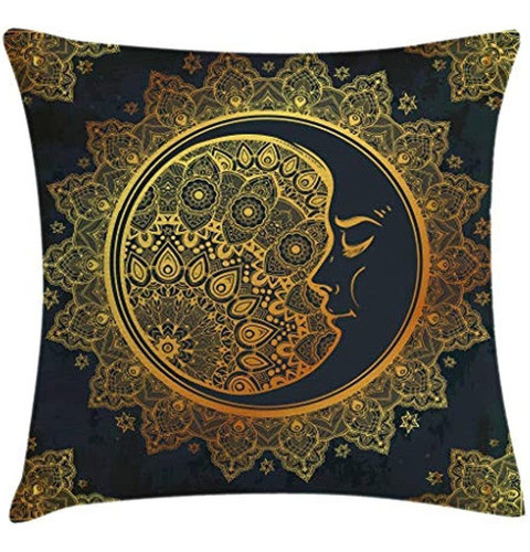 Ambesonne Mandala Throw Pillow Cojín, Intrincado Adornado Bo 0