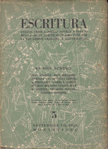 Uruguay Generacion Del 45 Revista Cultural Escritura 5 1948 0