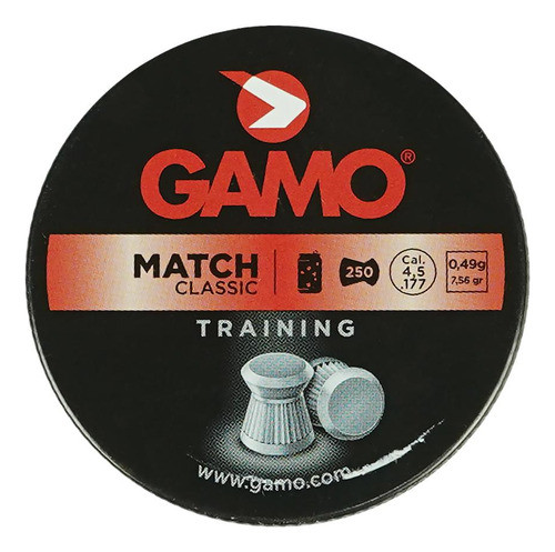 Chumbinhos 4.5 Diabolo Carabina .177 Gamo Match 250un 4.5mm 1