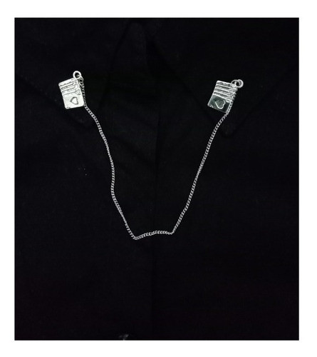 Prendedor Con Cadena Cartas Póker Para Camisa 1