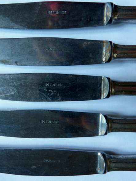 Cuchillo De Acero Al Carbono Solingen Antiguo 25 Cms 1