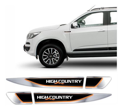 Emblema Chevrolet S10 High Country Resinado Res15 Fgc 0
