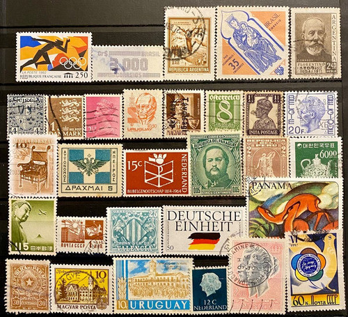 Mundiales - Lote De 30 Sellos - Temas Varios M087 0