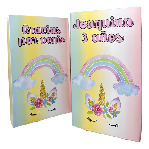 Bolsas Golosineras Personalizadas X 20 Unicornios Pastel 0