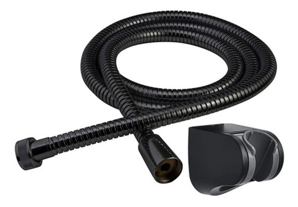 Manguera De Acero Inox 1.5 Mts. Y Soporte Regulable Rimontti 0