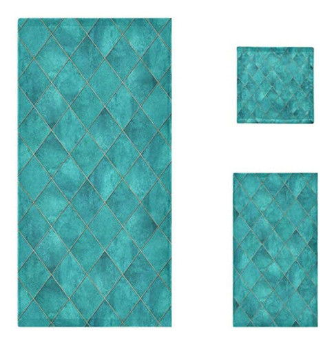 Naanle 3d Hermoso Patrón Geométrico A Cuadros Con Línea De B 0