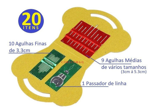 Kit Com 72 Cestas De Agulhas De Mão Para Costura - Atacado 1