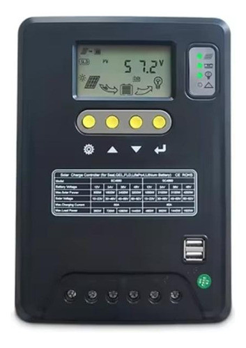 Solar Charge Controle Com Proteção Contra Curto Circuito 0
