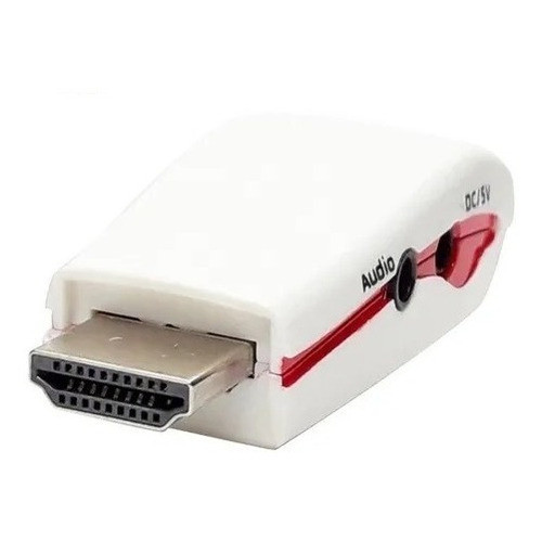Adaptador Conversor Hdmi P/ Vga 1080p Ps4 Ps5 Para Monitor 0