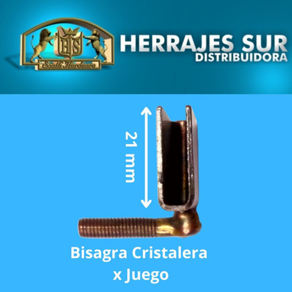 Kit Bisagra Puerta Doble De Vidrio Mueble Vitrina Cristalera 1
