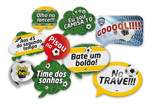 Kit Placas Decorativas - Festa Futebol 0