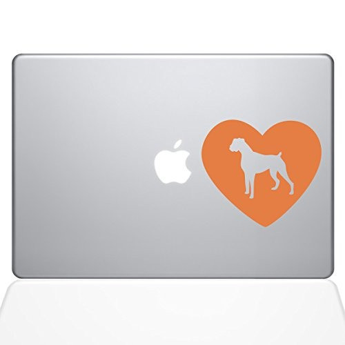 The Decal Guru Heart Boxer Dog Macbook Decal Vinyl 0