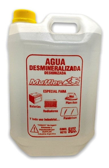 Agua Desmineralizada Destilada X 5 Litros 0
