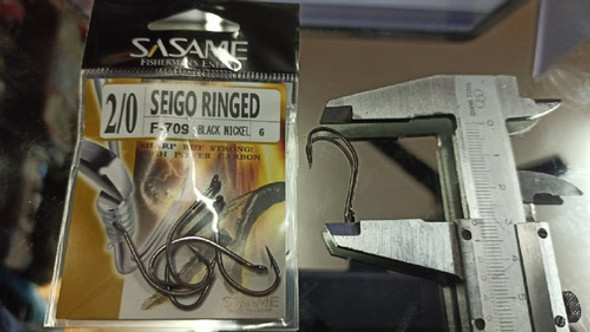 Anzuelos Sasame Seigo Ringed Boga-lisa  Nro 2/0 * 6 Unidades 1