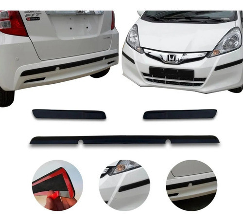 Honda Fit 2012 Protector Paragolpes Molduras Kenny 3m 0