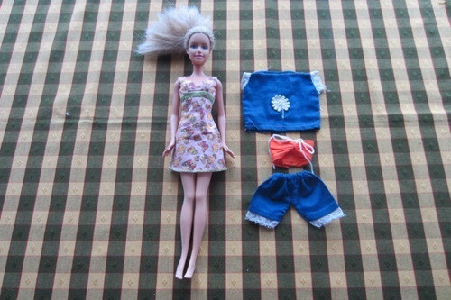 Barbie Con Vestido, Original Mattel, 1990!!, Excelente Estad 0
