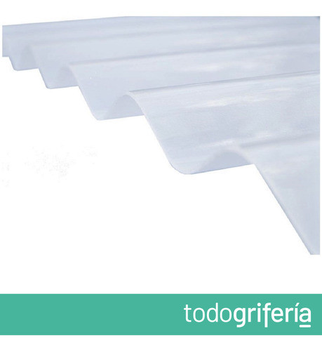Chapa Polipropileno Traslucida Sinusoidal Blanca X 4.5 M 1
