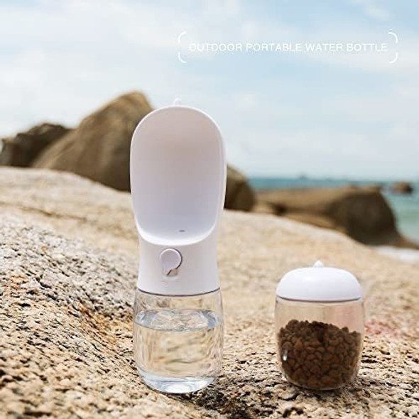 Botella De Agua Portatil Para Perros Y Gatos 2 En 1- 300ml-w 1