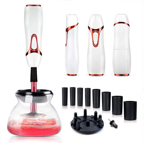 Kit Limpiador Secador Pinceles Brochas Maquillaje Eléctrico 0