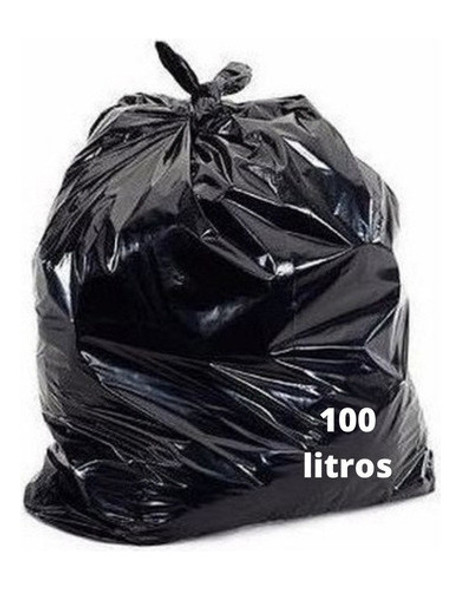 Saco De Lixo 100l Reforçado Boca Larga C/ 100 P/ Restaurante 0