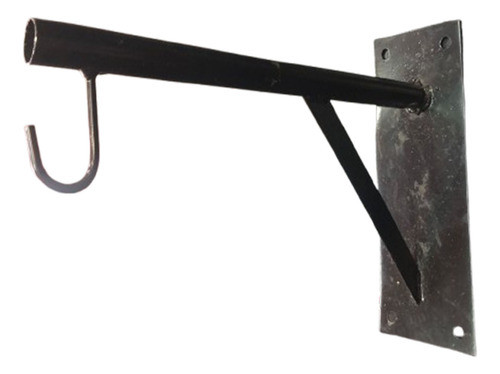 Soporte Bolsa De Box Para Pared Reforzado Negro Hierro 0