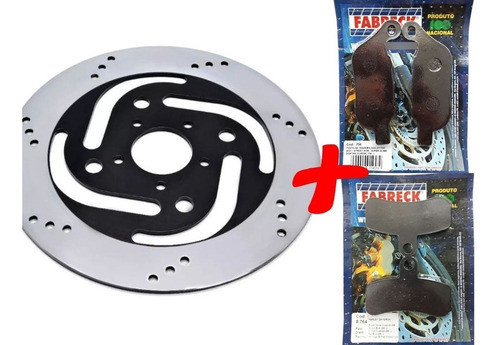 Kit Disco De Freio Pastilha De Freio Harley Fat Boy 1