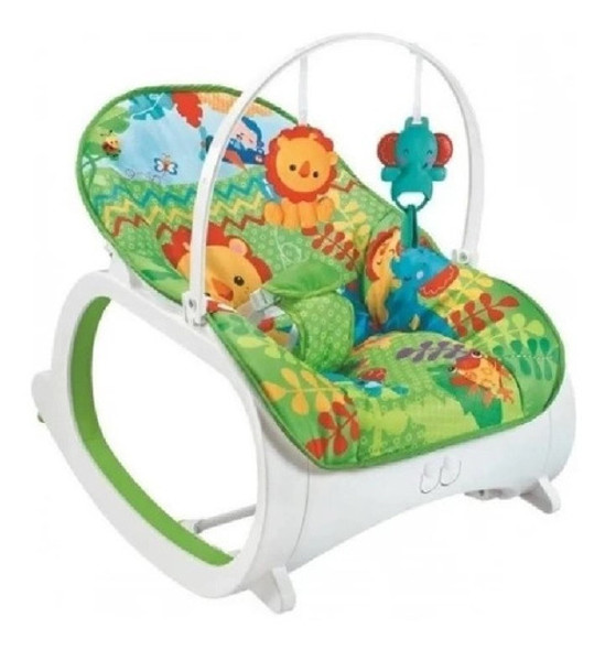 Cadeira De Balanço P/ Bebê Color Baby Safari T9171 Verde 0