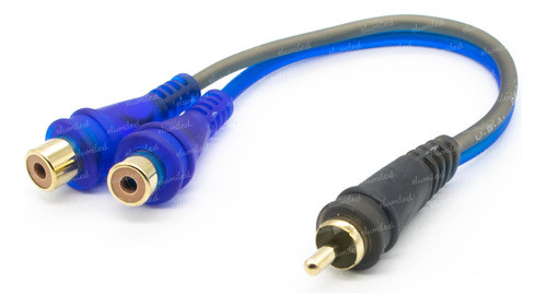 4 Cables Y Griega Rca 1 Macho 2 Hembras Sin Oxigeno 20cm 0