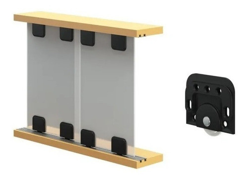 Kit Sistema Ruedamas Mr 1535 Vidrio Corredizo C Guias X 3 Mt 0