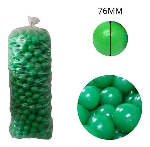 Bolinhas Verde 100 Un-76mm Não Amassam-não Quebram 1