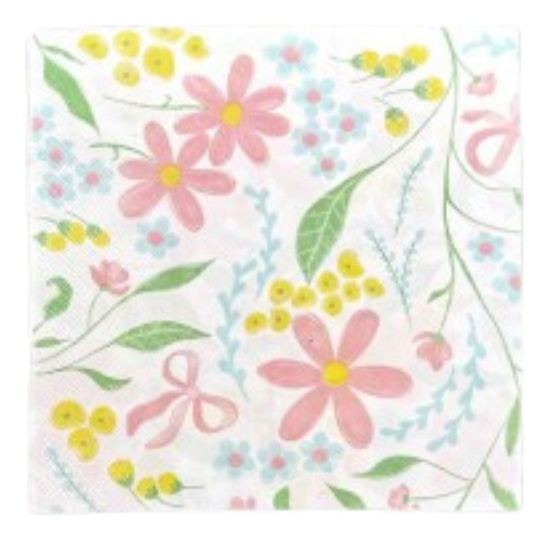 Guardanapo De Papel Flores 16,5cm - 20 Uni 0