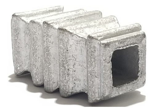 Accesorio De Reja Nudo Doble Cuadrado 5/8¨ De Aluminio 1