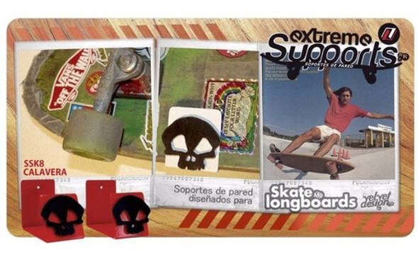 Soporte Para Skate Y Longboard Extremo Calavera Originals 1