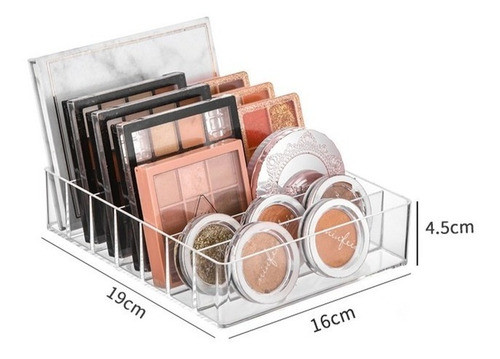 Kit Organizador Maquiagem Paleta Sombra Blush Pincel Acrilic 1