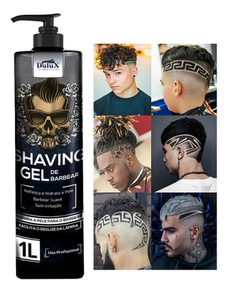 Caixa C/10 Shaving Gel Dulux Para Barbear 1kg Atacado 1 Caixa C/10 Shaving Gel Dulux Para Barbear 1kg Atacado 1