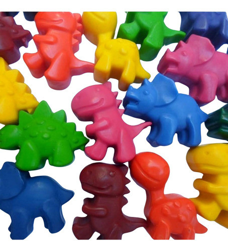 Souvenir Crayones Sueltos Dinosaurios Dinos  X 24 No Tiza 0